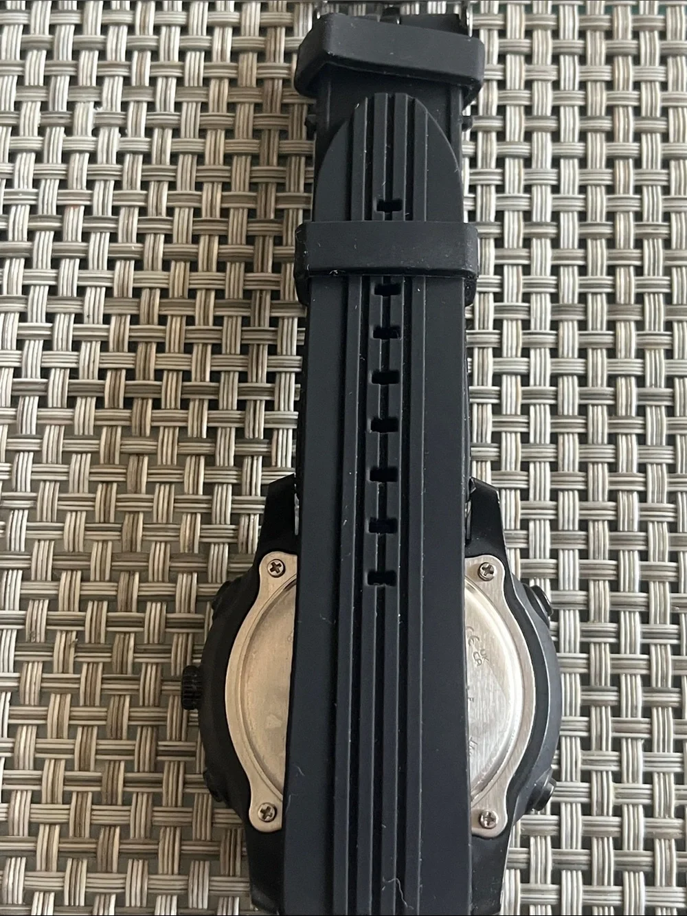 Skechers Black and Red Dual-Display Sport Watch